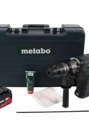 Usine Directe Metabo KHA 18 LTX BL 40 marteau combiné à batterie 18 V 8,6 J SDS max brushless + 1x batterie 8,0 Ah + coffret - sans chargeur