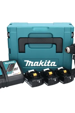 Makita DDF 484 T3BJ Perceuse-visseuse sans fil 18 V 54 Nm Brushless + 3x Batteries 5.0 Ah + Chargeur + Coffret Makpac Expédié Aujourd'hui