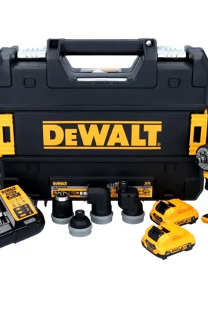Certifié DeWalt DCD 703 L2T Perceuse-visseuse sans fil, sans balai 12 V 57,5 Nm + 2x Batteries 3 Ah + Chargeur + Coffret TSTAK + 4x Adaptateur de mandrin
