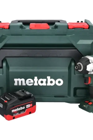 Usine Directe Clé à chocs sans fil Metabo SSD 18 LT 200 BL 18 V 200 Nm 1/4" brushless + 1x batterie 5,5 Ah + metaBOX - sans chargeur