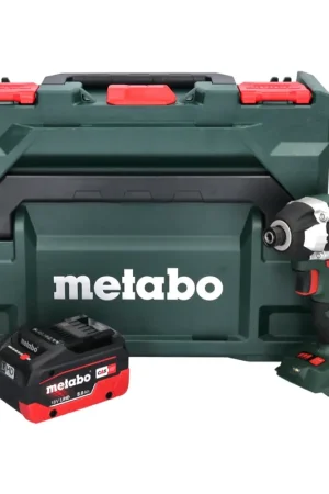 Achat Immédiat Clé à chocs sans fil Metabo SSD 18 LT 200 BL 18 V 200 Nm 1/4" sans balai + 1x batterie 8,0 Ah + métaBOX - sans chargeur