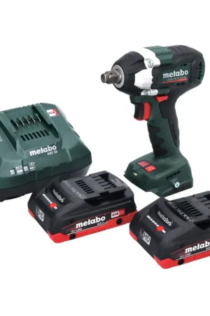 Visseuse à chocs sans fil Metabo SSW 18 LT 300 BL 18 V 300 Nm 1/2" sans balais + 2x batteries 4,0 Ah + chargeur Solde
