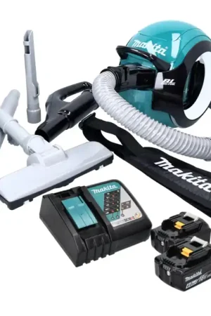 Aspirateur sans balais Makita DCL 501 RG 18 V + 2 batteries 6,0 Ah + chargeur + accessoires Prix Cassé