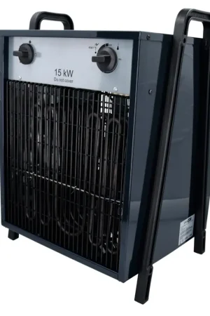 Chauffage industriel électrique domestique IFJ04-150C 400 V 15 kW 4 niveaux de puissance 150 m² (51331375) pour atelier, cave, chantier, etc. avec protection contre la surchauffe Satisfait Ou Remboursé