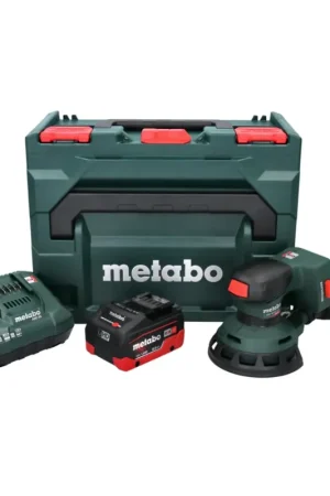 Usine Directe Metabo SXA 18 LTX 125 BL Ponceuse excentrique sans fil 18 V 125 mm Brushless + 1x batterie 8,0 Ah + chargeur + metaBOX