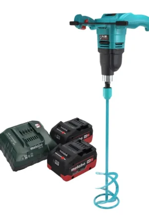 Batteur à main à batterie Collomix Xo 20 NC 18 V 40 l + agitateur WK 140 HF 140 mm + 2x batterie 5,5 Ah + chargeur Commande En Gros