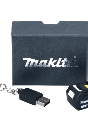 Dernier Modèle Makita Clé USB 16 Go Clé USB au design de batterie Porte-clés BL 1860 B Makita Merch Article de fan