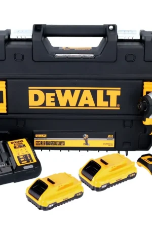 Pas Cher Clé à chocs sans fil DeWalt DCF 850 ​​​​L2 18 V 205 Nm 1/4" sans balai + 2x batterie 3,0 Ah + chargeur + TSTAK