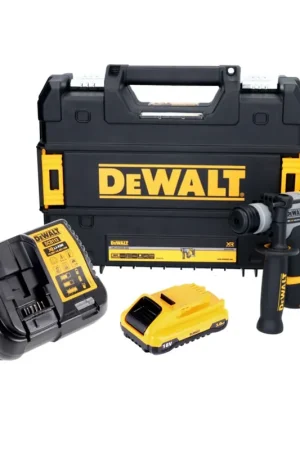 Promotion Marteau perforateur à batterie DeWalt DCH 172 L1 18 V 16 mm 1,4 Joule SDS plus sans balai + 1x batterie 3,0 Ah + chargeur + TSTAK