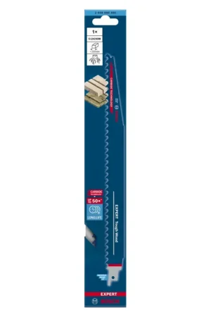 Bosch Expert Lame de scie sabre S 1242 KHM Tough Wood 300 mm 3 TPI ( 2608900406 ) Expédié Aujourd'hui