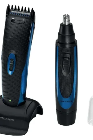 Offre Du Jour ProfiCare PC-HSM/R 3052 tondeuse à cheveux tondeuse à barbe + tondeuse nez + station de recharge + accessoires