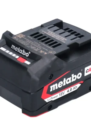 Metabo Batterie Li-Power 4,0Ah 18V CAS Li-Ion (625027000) avec indicateur de niveau de charge - successeur de 625591000 Nouvel Arrivage
