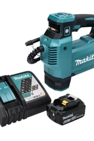 Meilleur Prix Makita DMP 181 RG1 Gonfleur sans fil 11,1 bar 18 V + 1x Batterie 6,0Ah + Chargeur