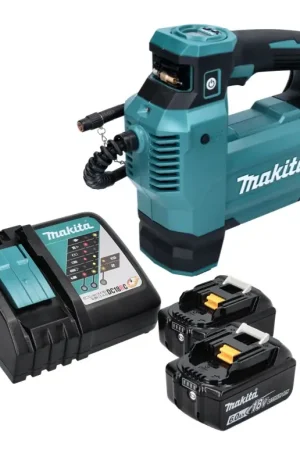 Makita DMP 181 RG Gonfleur sans fil 11,1 bar 18 V + 2x Batteries 6,0Ah + Chargeur Acheter En Ligne