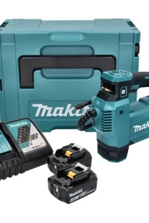 Makita DMP 181 RMJ Compresseur sur batterie 18 V 11,1 bar + 2x batterie 4,0 Ah + chargeur + Makpac Paiement Sécurisé