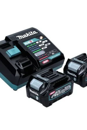 Promotion Makita Power Source Kit 40 V max ( 191L76-1 ) avec 2x BL 4025 batterie 2,5 Ah + DC 40 RA chargeur rapide XGT LXT