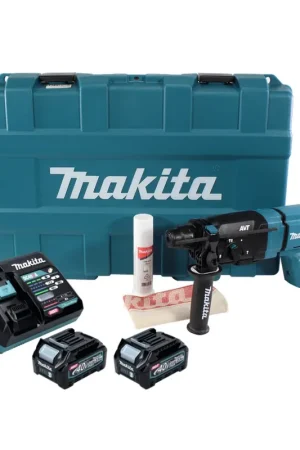 Commander Vite Makita HR 007 GD201 marteau combiné à batterie 40 V max. 3,0 J SDS plus XGT + 2x batteries 2,5 Ah + chargeur + coffret