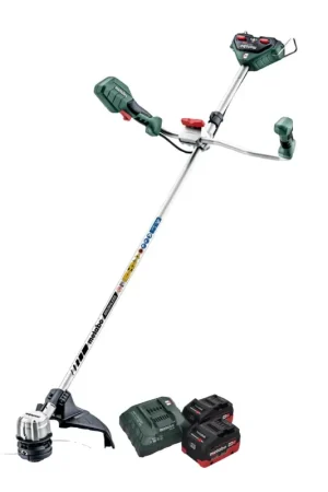 Meilleur Prix Metabo FSB 36-18 LTX BL 40 Débroussailleuse sans fil 36 V (2x 18 V) poignée à deux mains sans balais + 2x Batteries 8,0 Ah + Chargeur