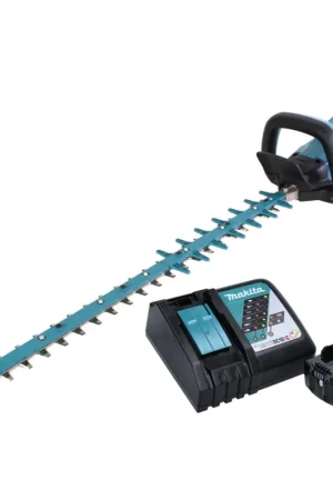 Achat Immédiat Makita DUH 752 RG1 Taille-haie sans fil 75 cm Brushless 18V + 1x Batterie 6,0 Ah + Chargeur