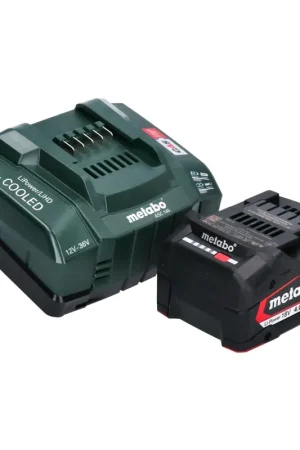 Expédié Aujourd'hui Metabo Set de base : 1x Batterie Li-Power 4,0Ah 18V CAS Li-Ion + ASC145 Chargeur (625027000) (627378000)