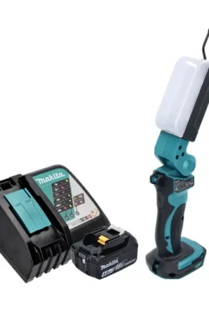 Petit Prix Makita DML 801 RM1 X Lampe à LED sans fil Lampe de travail 18 V 240 lm + diffuseur + 1x batterie 4,0 Ah + chargeur