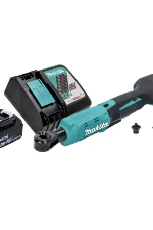 Makita DWR 180 RM1 Visseuse à cliquet sans fil 18 V 47,5 Nm 1/4'' 3/8'' + 1x batterie 4,0 Ah + chargeur Meilleur Choix