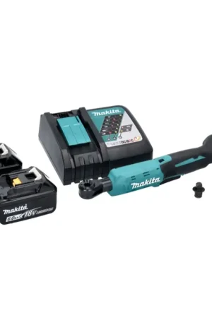 Dernière Chance Makita DWR 180 RG Visseuse à cliquet sans fil 18 V 47,5 Nm 1/4'' 3/8'' + 2x batterie 6,0 Ah + chargeur
