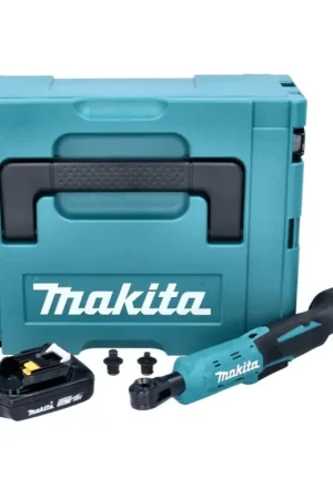 Makita DWR 180 A1J Visseuse à cliquet sans fil 18 V 47,5 Nm 1/4'' 3/8'' + 1x batterie 2,0 Ah + Makpac - sans chargeur Solde