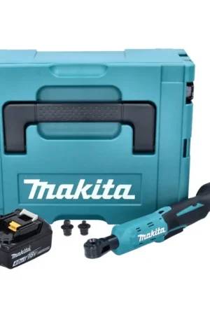 Makita DWR 180 M1J Visseuse à cliquet sans fil 18 V 47,5 Nm 1/4'' 3/8'' + 1x batterie 4,0 Ah + Makpac - sans chargeur Commander Vite