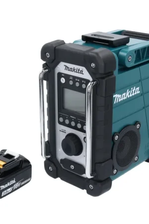 Must-Have Makita DMR107F1 Radio de chantier sans fil 7,2V-18V + 1x Batterie 3,0 Ah - sans chargeur