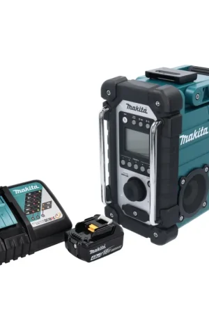 Makita DMR 107 RM1 radio de chantier à batterie 7,2 - 18 V + 1x batterie 4,0 Ah + chargeur Top Vente