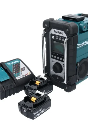 Prix Choc Makita DMR 107 RT Radio de chantier sans fil 7,2-18V + 2x Batteries 5,0Ah + Chargeur