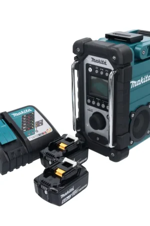 Nouvelle Collection Makita DMR107RG Radio de chantier sans fil 7,2V -18V + 2x Batteries 6,0Ah + Chargeur