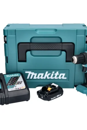 Bon Marché Makita DDF 485 RA1J perceuse/visseuse sans fil 18 V 50 Nm Brushless + 1x batterie 2,0 Ah + chargeur + Makpac