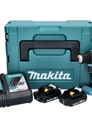 Jusqu'à Épuisement Des Stocks Makita DDF 485 RAJ perceuse/visseuse sans fil 18 V 50 Nm Brushless + 2x batterie 2,0 Ah + chargeur + Makpac