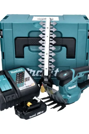 Prix Réduit Makita DUM 111 RA1XJ Cisaille à gazon sans fil 18 V + 1x batterie 2,0 Ah + chargeur + Makpac