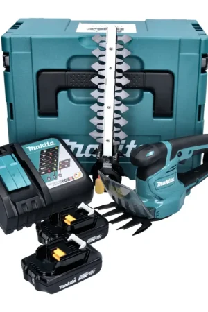 Makita DUM 111 RAXJ Cisaille à gazon sans fil 18 V + 2x batterie 2,0 Ah + chargeur + Makpac Haute Qualité
