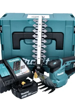 Makita DUM 111 RF1XJ Cisaille à gazon sans fil 18 V + 1x batterie 3,0 Ah + chargeur + Makpac Bon Plan
