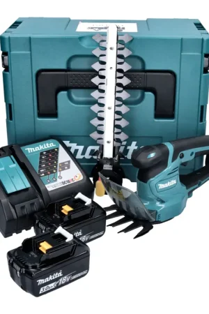 Makita DUM 111 RFXJ Cisaille à gazon sans fil 18 V + 2x batterie 3,0 Ah + chargeur + Makpac Jusqu'à Épuisement Des Stocks