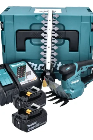 Produit De Marque Makita DUM 111 RMXJ Cisaille à gazon sans fil 18 V + 2x batterie 4,0 Ah + chargeur + Makpac