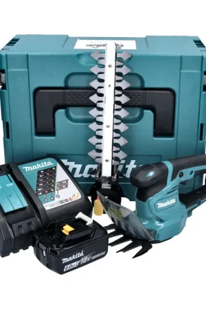 Makita DUM 111 RG1XJ Cisaille à gazon sans fil 18 V + 1x batterie 6,0 Ah + chargeur + Makpac Must-Have