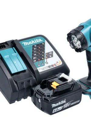 Top Vente Makita DEADML815F1 Lampe LED sans fil 160lm 14,4 - 18V + 1x Batterie 6,0Ah + Chargeur