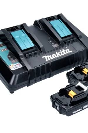 Meilleur Prix Makita Power Source Kit 18 V avec 2x BL 1820 B2,0 Ah batterie ( 2x 197254-9 ) + DC 18 RD double chargeur rapide ( 196933-6 )