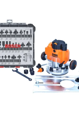 Achetez Aujourd'hui Triton JOF001 Défonceuse 1010 watts course 59 mm + Butée + Jeu de fraises - 30 pièces