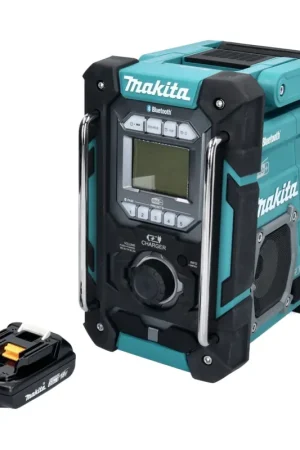 Makita DMR 301 A1 Radio de chantier sans fil 12 V maxi - 18 V DAB / DAB+ / Bluetooth + 1x batterie 2,0 Ah - sans chargeur Meilleur Prix