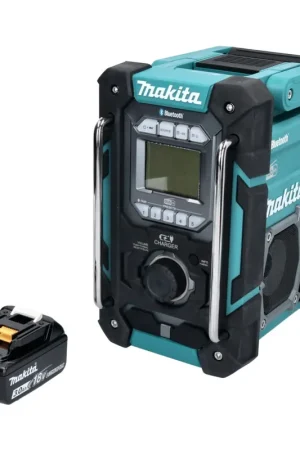 Makita DMR 301 F1 Radio de chantier sans fil 12 V maxi - 18 V DAB / DAB+ / Bluetooth + 1x batterie 3,0 Ah - sans chargeur Offre Spéciale