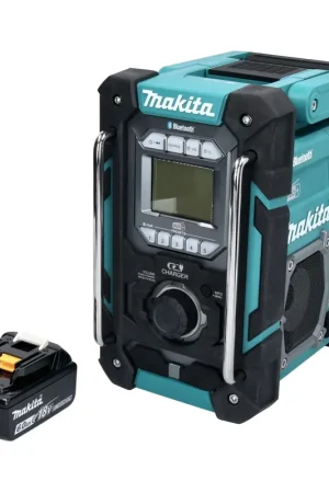 Makita DMR 301 G1 Radio de chantier sans fil 12 V max - 18 V DAB / DAB+ / Bluetooth + 1x batterie 6,0 Ah - sans chargeur Acheter Direct