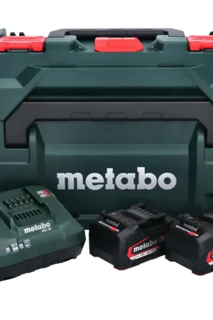 Metabo Set de base 2x bloc batterie Li-Power 18 V 4,0 Ah CAS Li-Ion + chargeur ASC 55 + metaBOX ( 685064000 ) Offre Spéciale