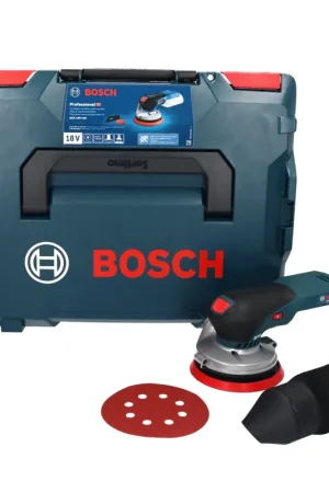 Bosch GEX 18V-125 Professional Ponceuse excentrique sans fil 18 V 125 mm Brushless ( 0601372200 ) + L-BOXX - sans batterie, sans chargeur Affaire À Saisir