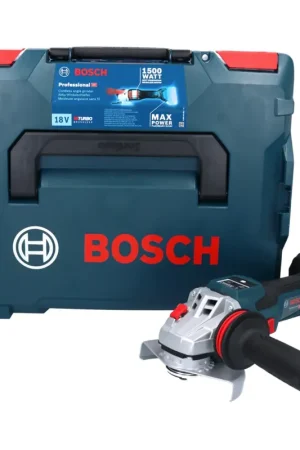 Bosch GWS 18V-15 SC Professional Meuleuse angulaire sans fil 125mm Brushless 18V + Coffret L-BOXX - sans batterie, sans chargeur (06019H6100) Expédition Rapide